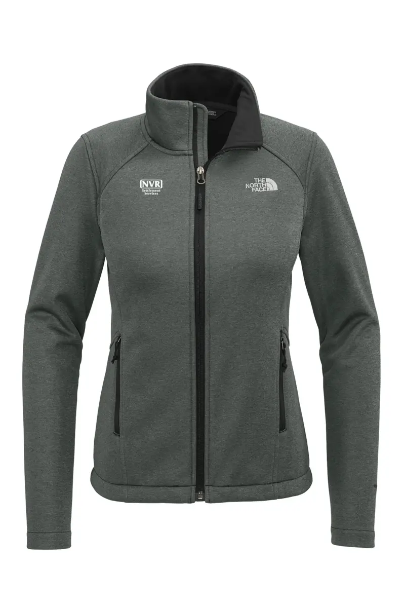NVR Settlement Services - The North Face® Ladies Chest Logo Ridgewall Soft Shell Jacket