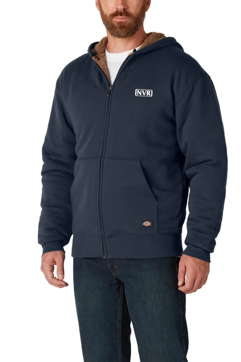 NVR Inc - Dickies Men's Fleece-Lined Full-Zip Hooded Sweatshirt