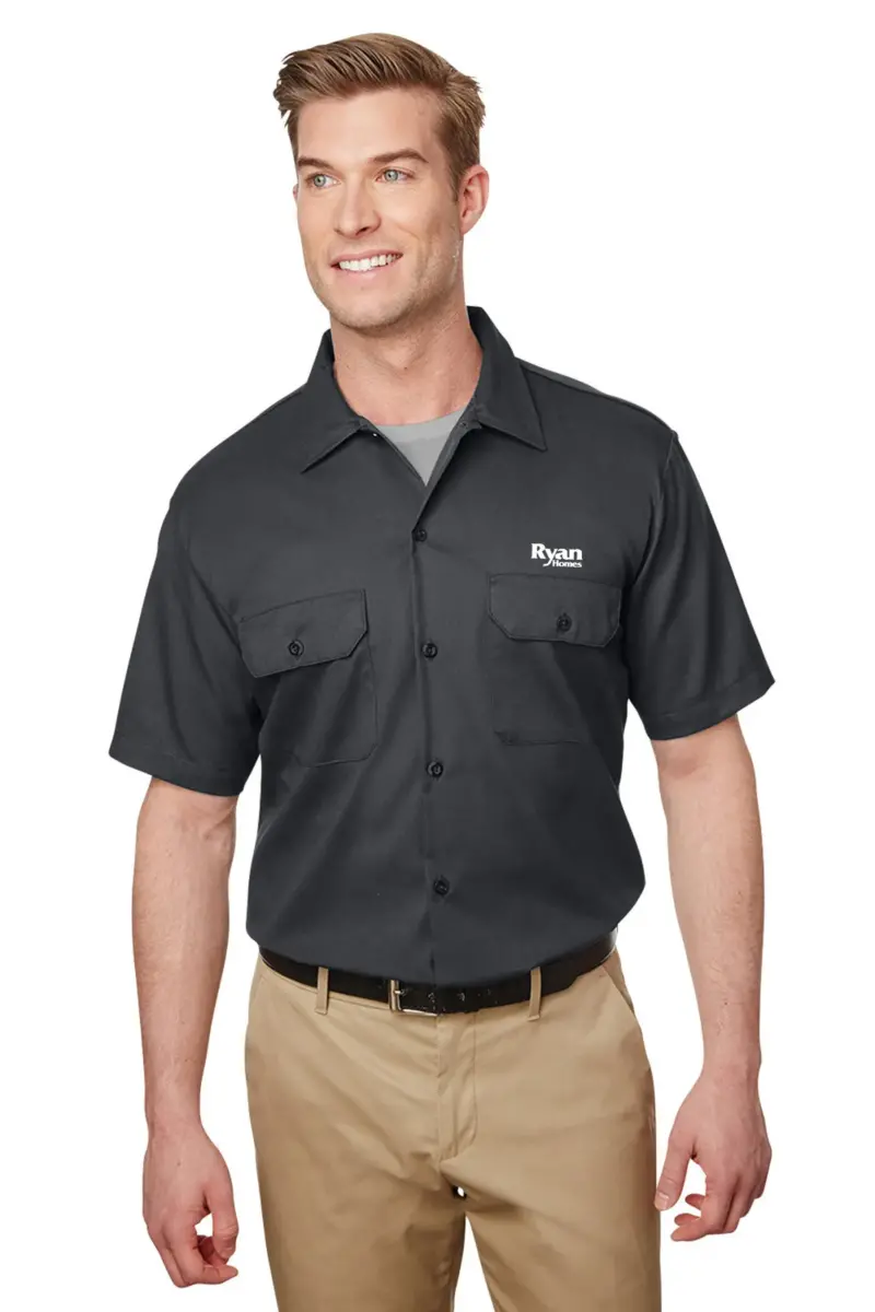 Ryan Homes - Dickies Men's Short Sleeve Slim Fit Flex Twill Work Shirt