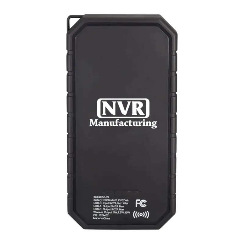 NVR Manufacturing - High Sierra® IPX 5 Solar Fast Wireless Power Bank
