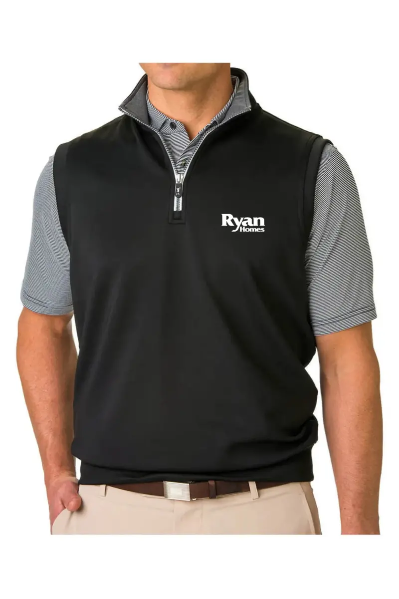 Ryan Homes - Fairway & Greene Men's Tech Solid Quarter-Zip Vest