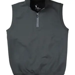 nvhomes fairway & greene men's tech solid quarter zip vest