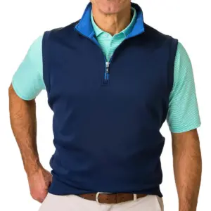 NVR Inc - Fairway & Greene Men's Tech Solid Quarter-Zip Vest