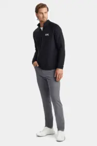 NVR Manufacturing - G/FORE Men's Luxe Quarter-Zip Mid Layer SS24