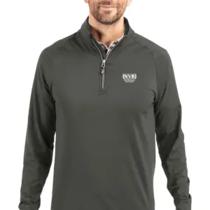 NVR Settlement Services - Cutter & Buck Adapt Eco Knit Stretch Recycled Mens Quarter Zip Pullover
