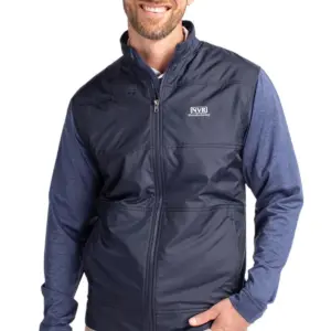 NVR Manufacturing - Cutter & Buck Stealth Hybrid Quilted Mens Full Zip Windbreaker Jacket