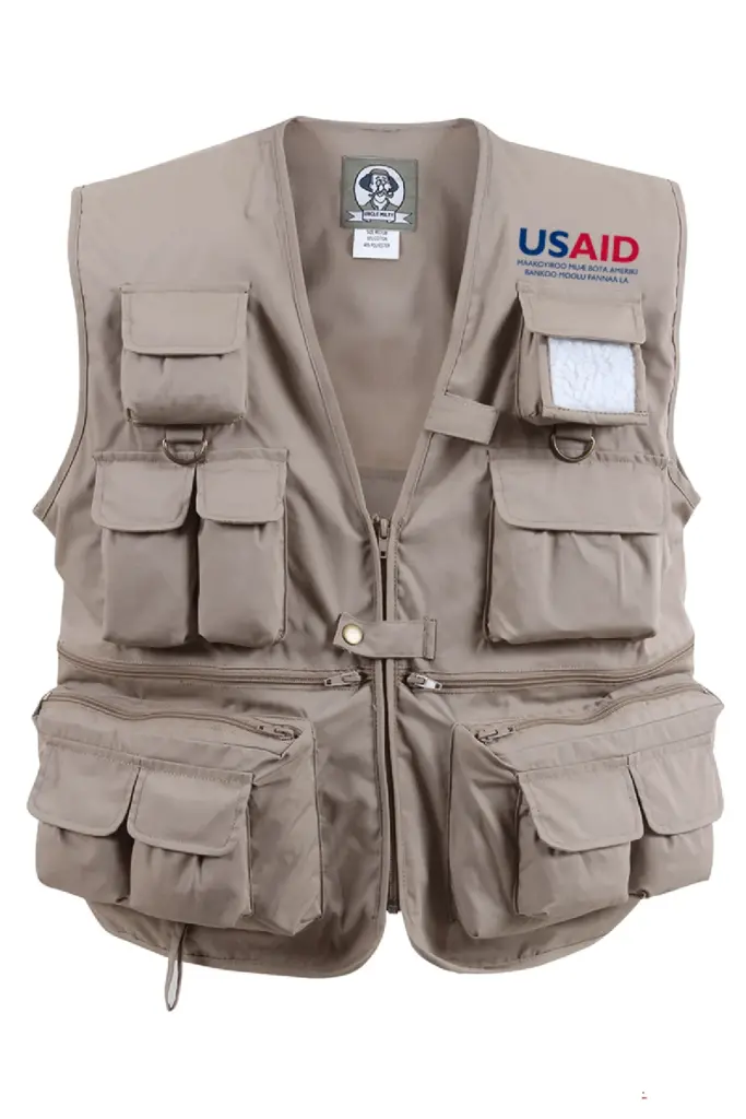 USAID Mandinka - Uncle Milty's Khaki Travel Vest Min 12 pcs