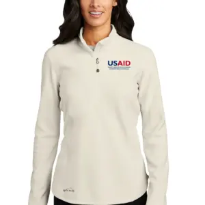 USAID Mandinka Eddie Bauer Ladies 1/2 Zip Microfleece Jacket