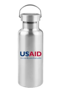 USAID Lao - 17 Oz. Stainless Steel Canteen Water Bottles