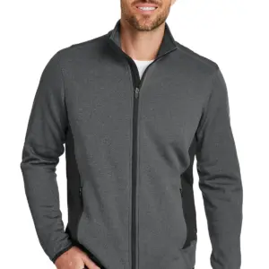 USAID Tajik - Eddie Bauer Men's Full-Zip Heather Stretch Fleece Jacket