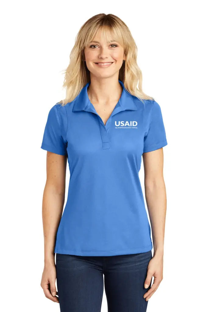 USAID Macedonian Ladies Sport-Tek Micropique Sport-Wick Polo Shirt