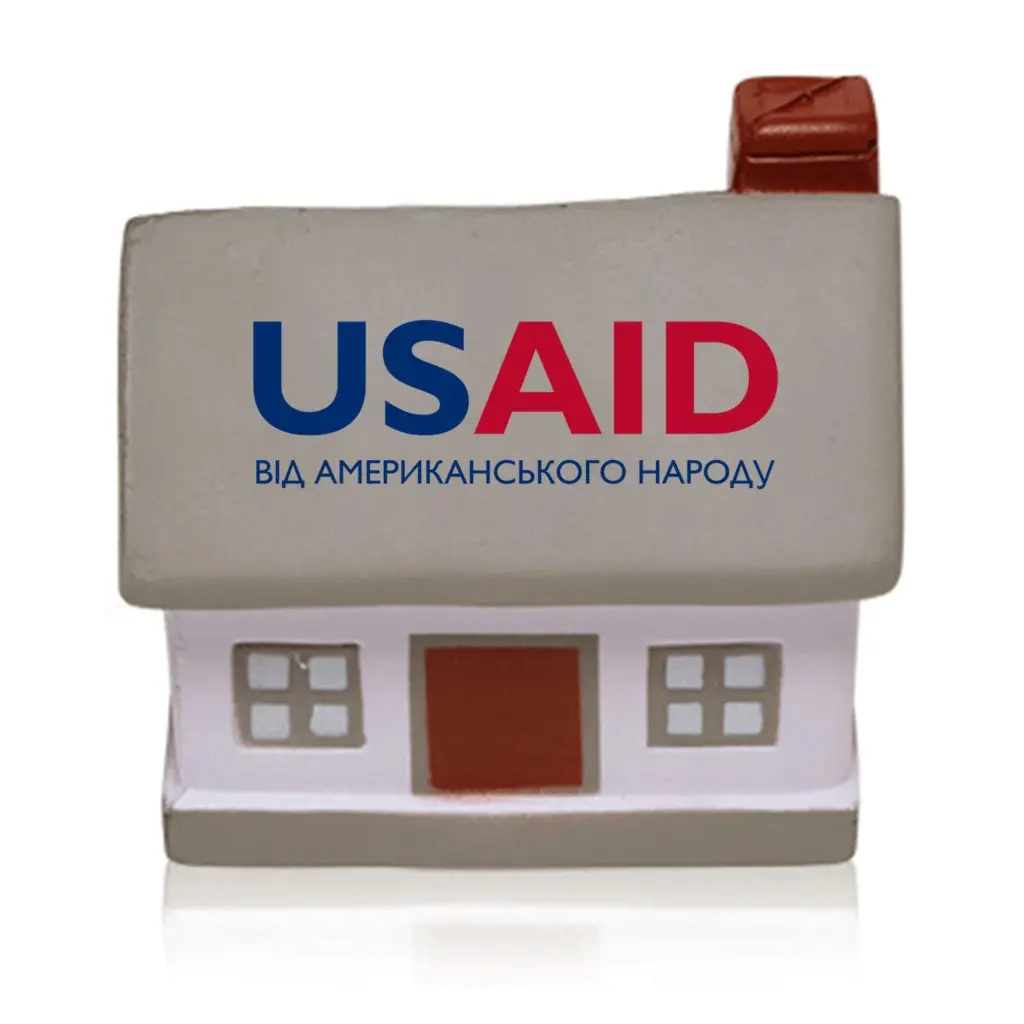 USAID Ukrainian - House Shape Stress Ball