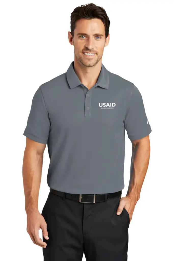 USAID Azerbaijani - Nike Adult Golf Dri-FIT Solid Icon Pique Polo Shirt