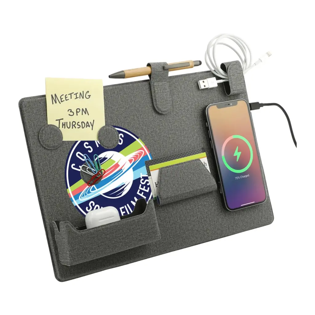 magClick™ fast wireless charging desk organizer