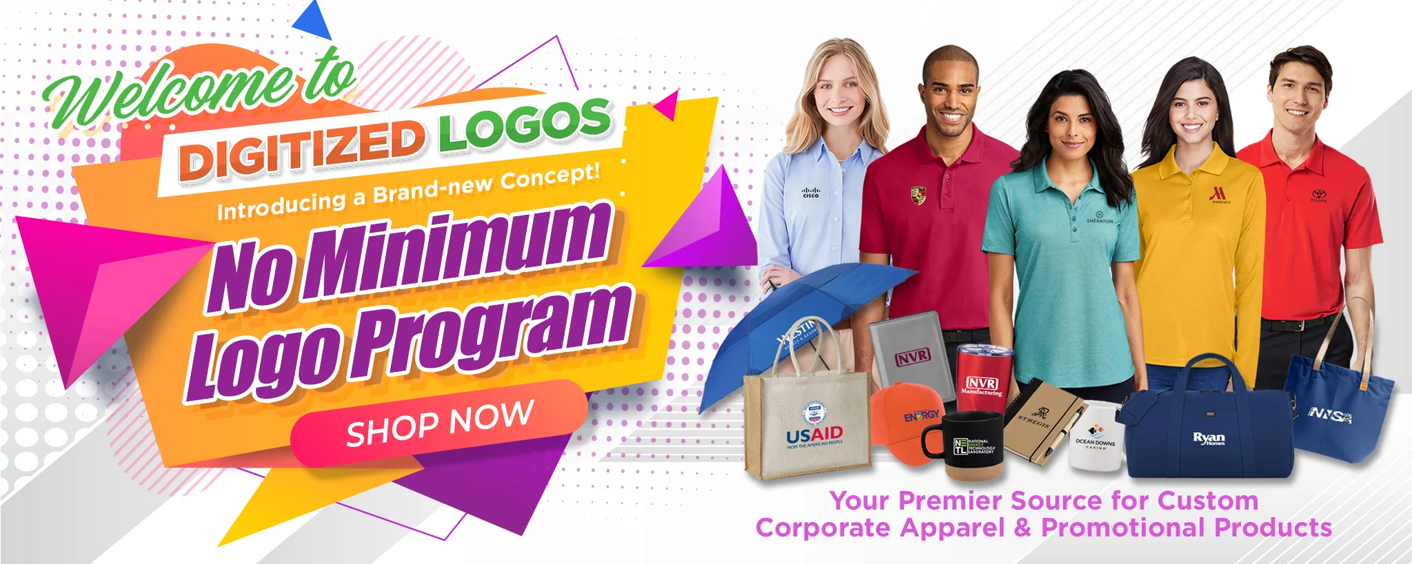 digitized logos no minimum logo program